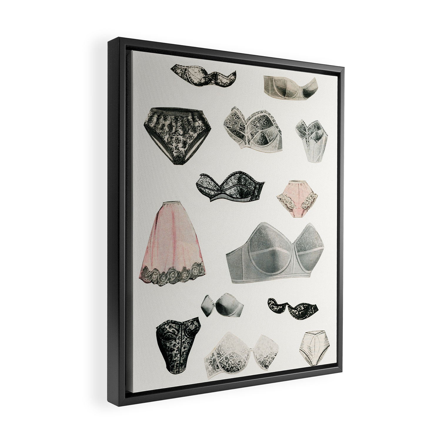 Lingerie Framed Canvas Print Gallery Image 2