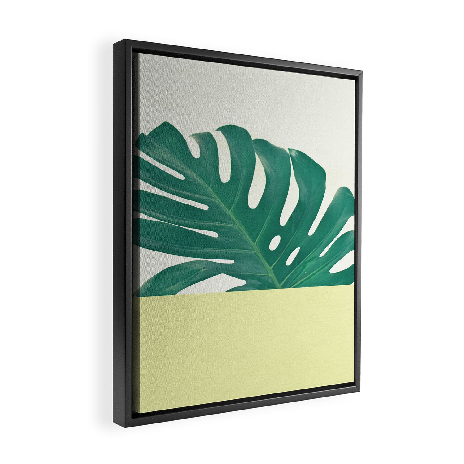 Monstera Dip II Framed Canvas Print Gallery Image 2