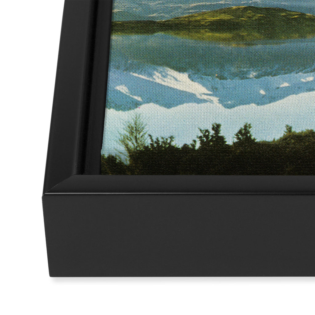 Mountain Lake Framed Canvas Print Gallery Image 3