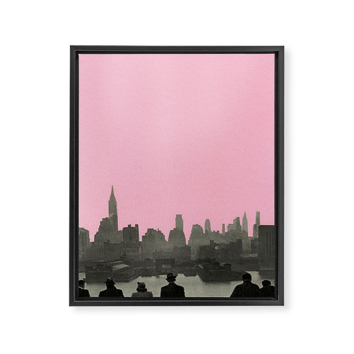 New York Nights Framed Canvas Print Gallery Image 1