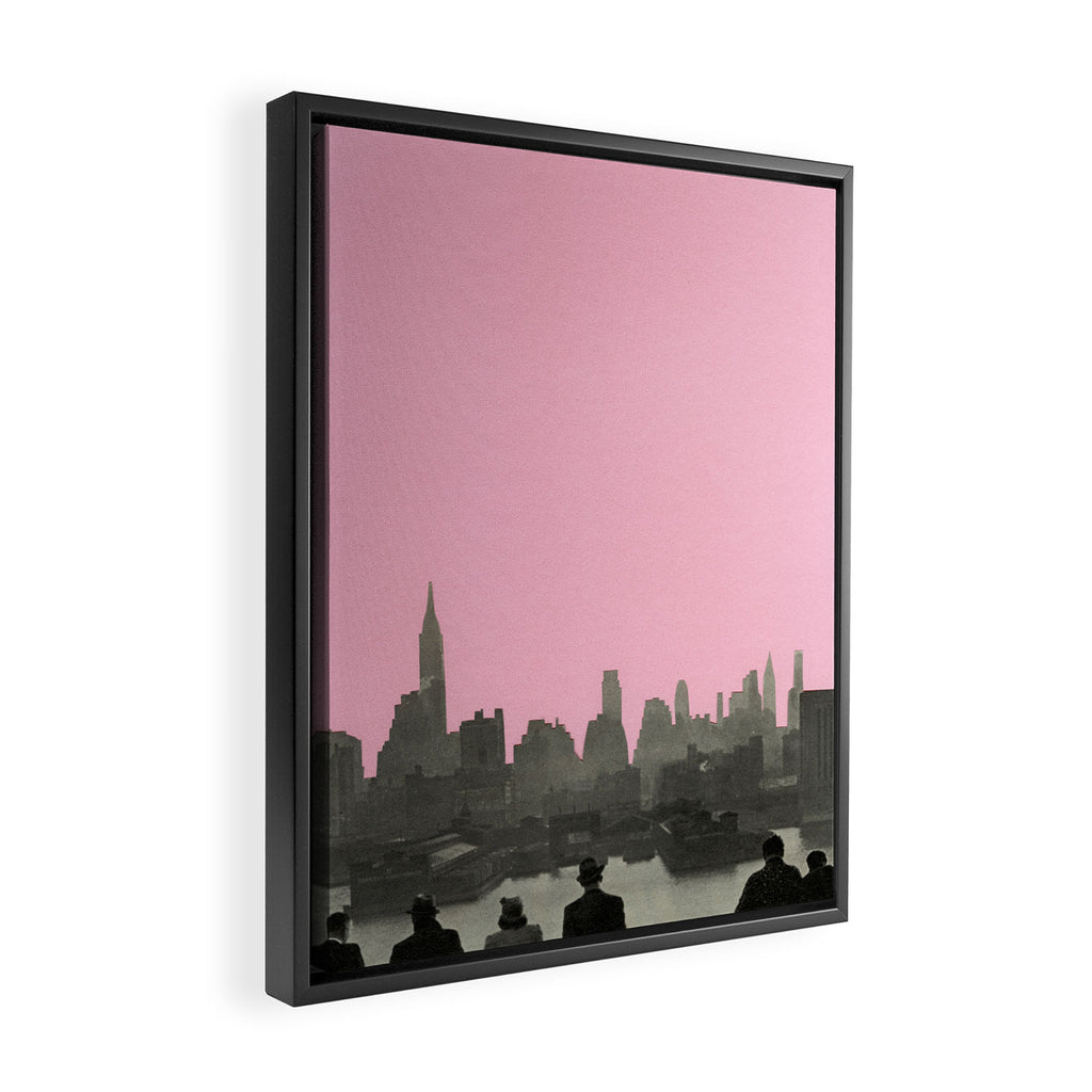 New York Nights Framed Canvas Print Gallery Image 2