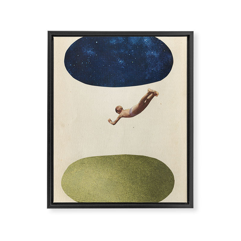 Night Swim Framed Canvas Print Gallery Image 6