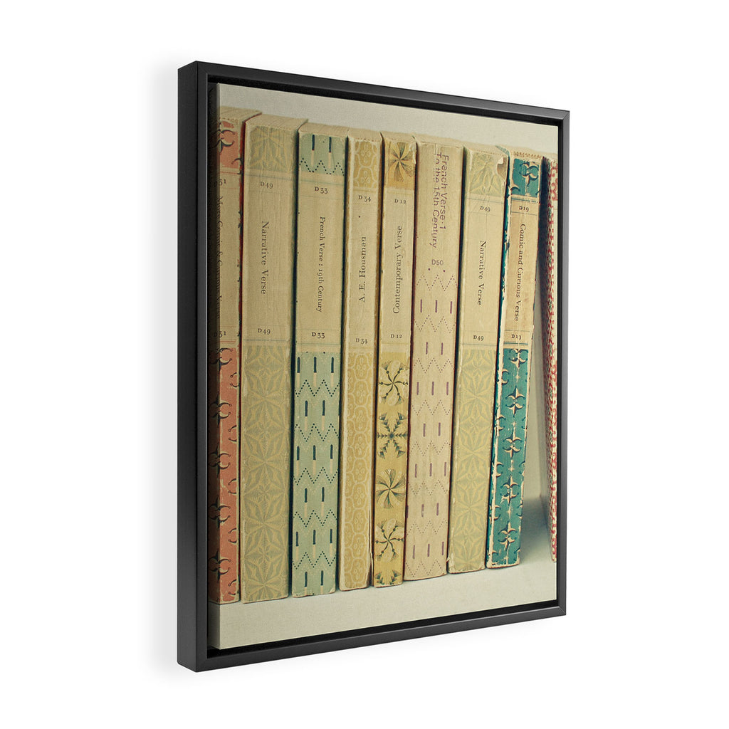 Old Books Framed Canvas Print Gallery Image 2