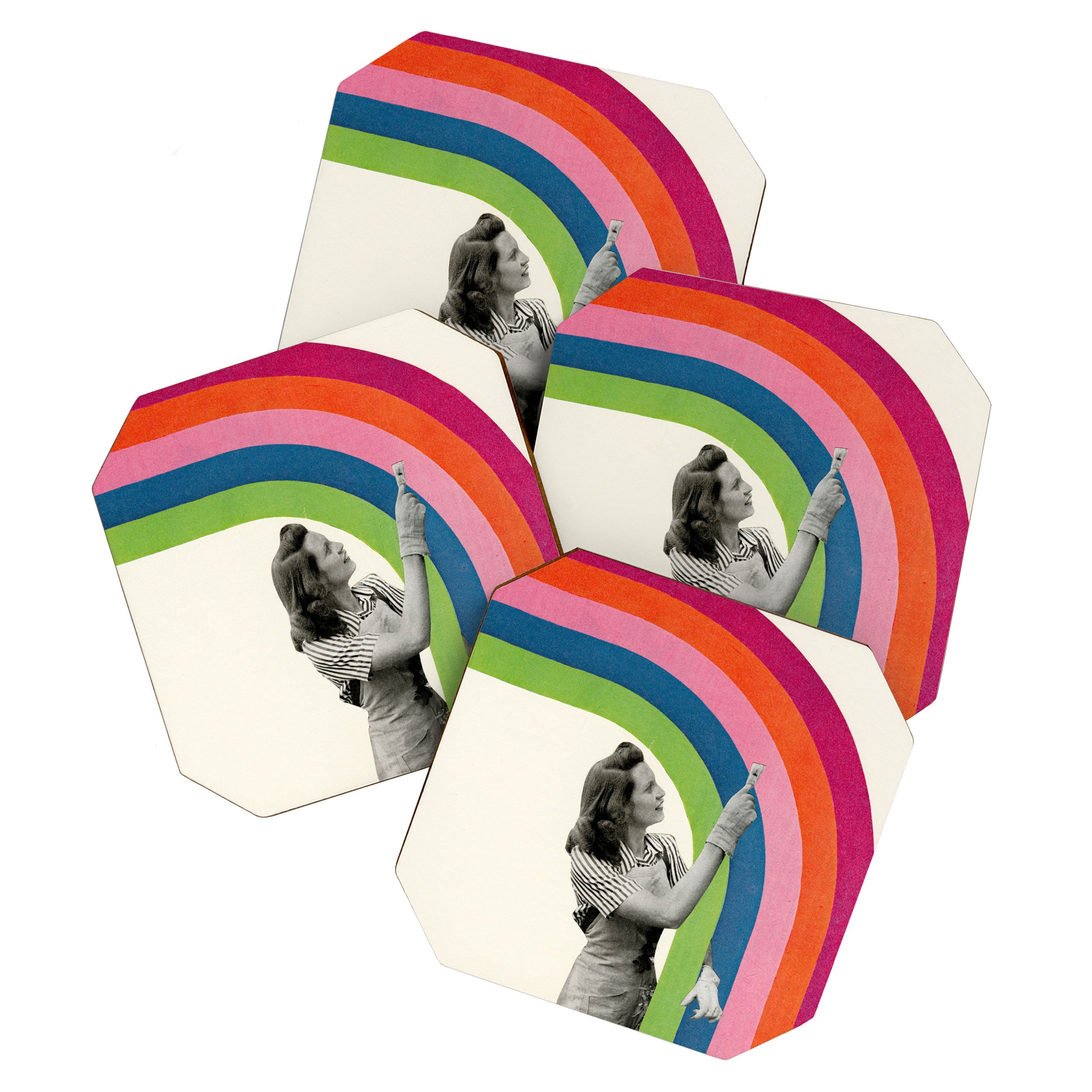 Paint a Rainbow Coaster Gallery Image 1