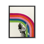 Paint a Rainbow Framed Canvas Print Gallery Image 6