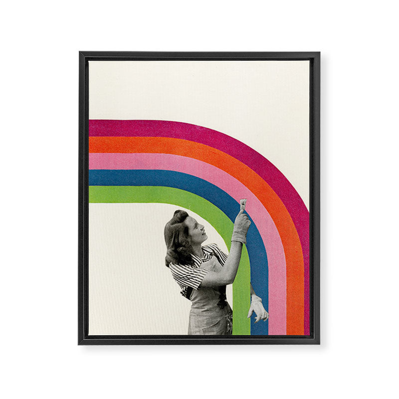 Paint a Rainbow Framed Canvas Print Gallery Image 6