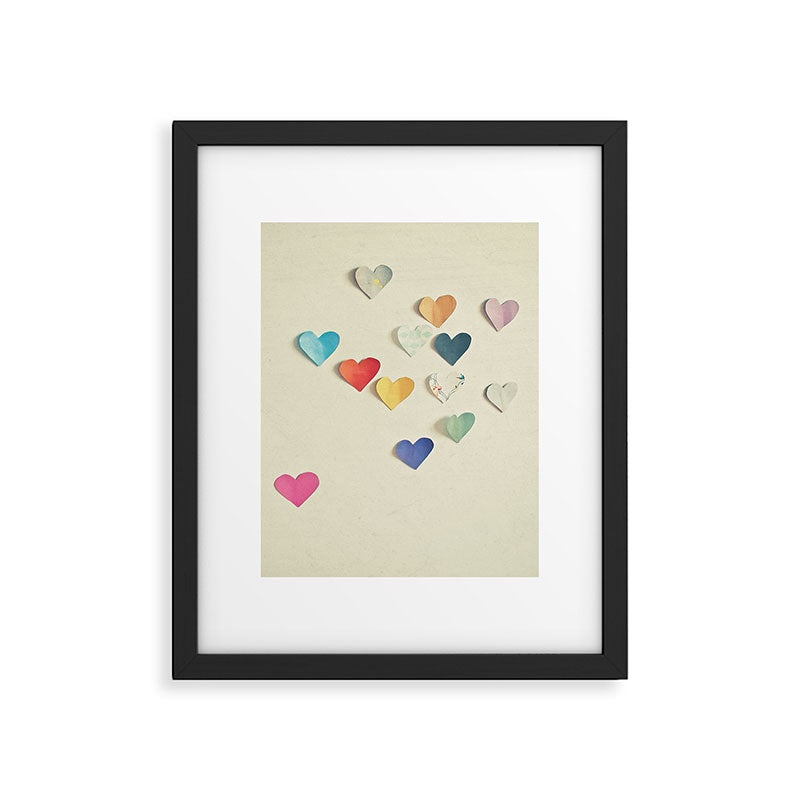 Paper Hearts Framed Art Print Gallery Image 4