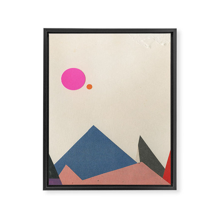 Paper Peaks Framed Canvas Print Gallery Image 1
