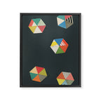 Paper Shapes Framed Canvas Print Gallery Image 8