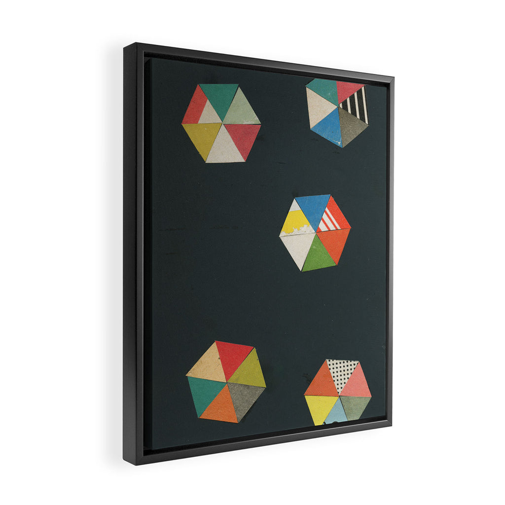 Paper Shapes Framed Canvas Print Gallery Image 2