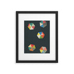 Paper Shapes Framed Art Print Gallery Image 6