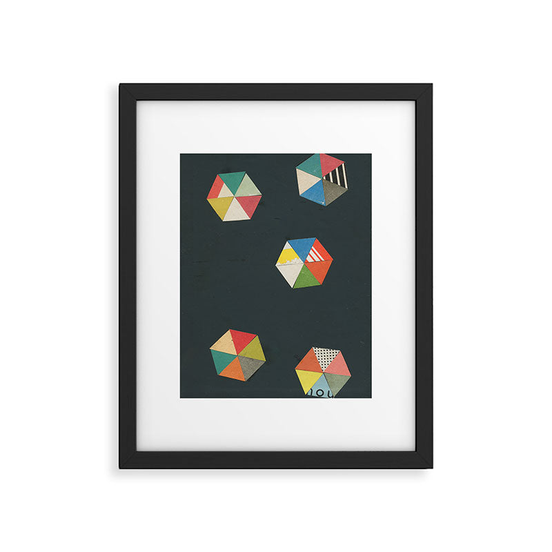 Paper Shapes Framed Art Print Gallery Image 6