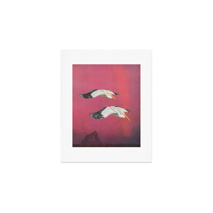 Pelicans in Space Art Print Gallery Image 1