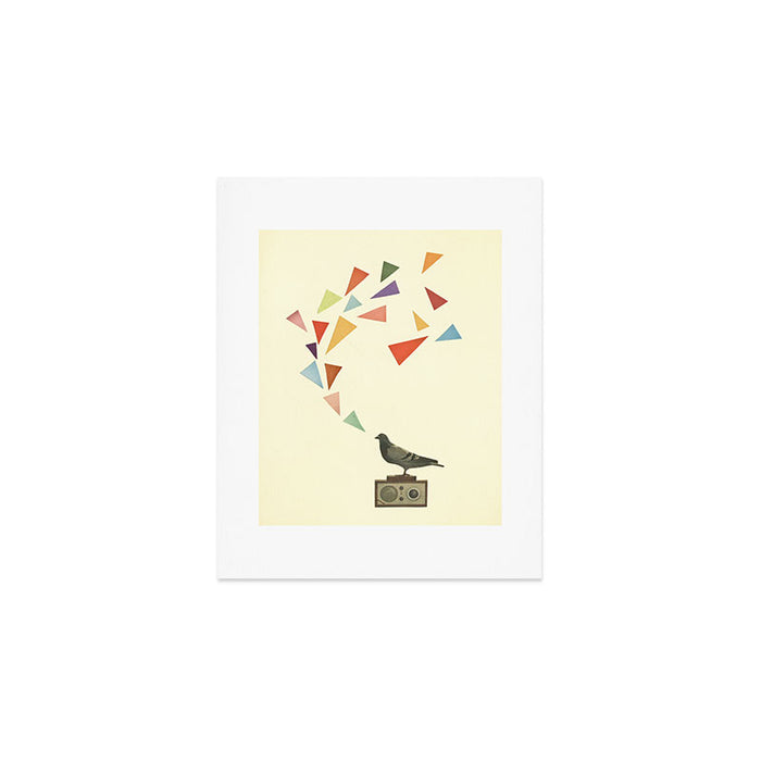 Pigeon Radio Art Print Gallery Image 1