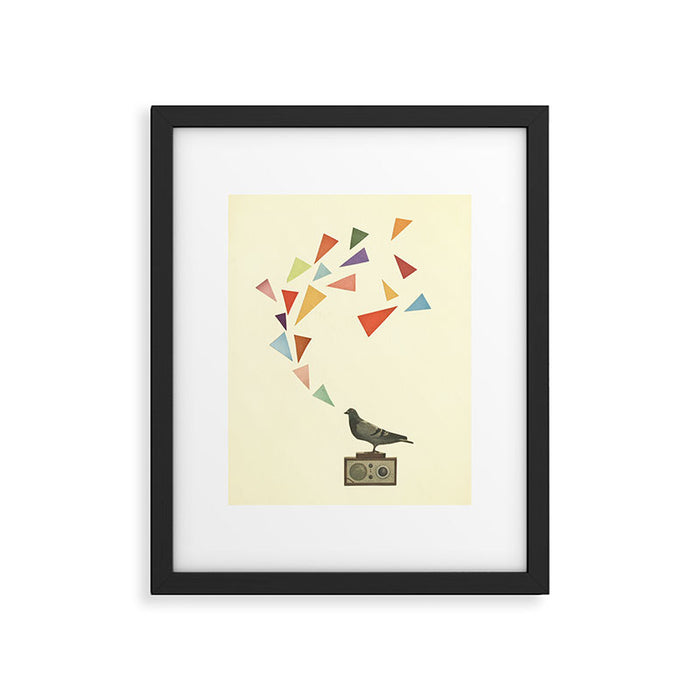 Pigeon Radio Framed Art Print Gallery Image 1