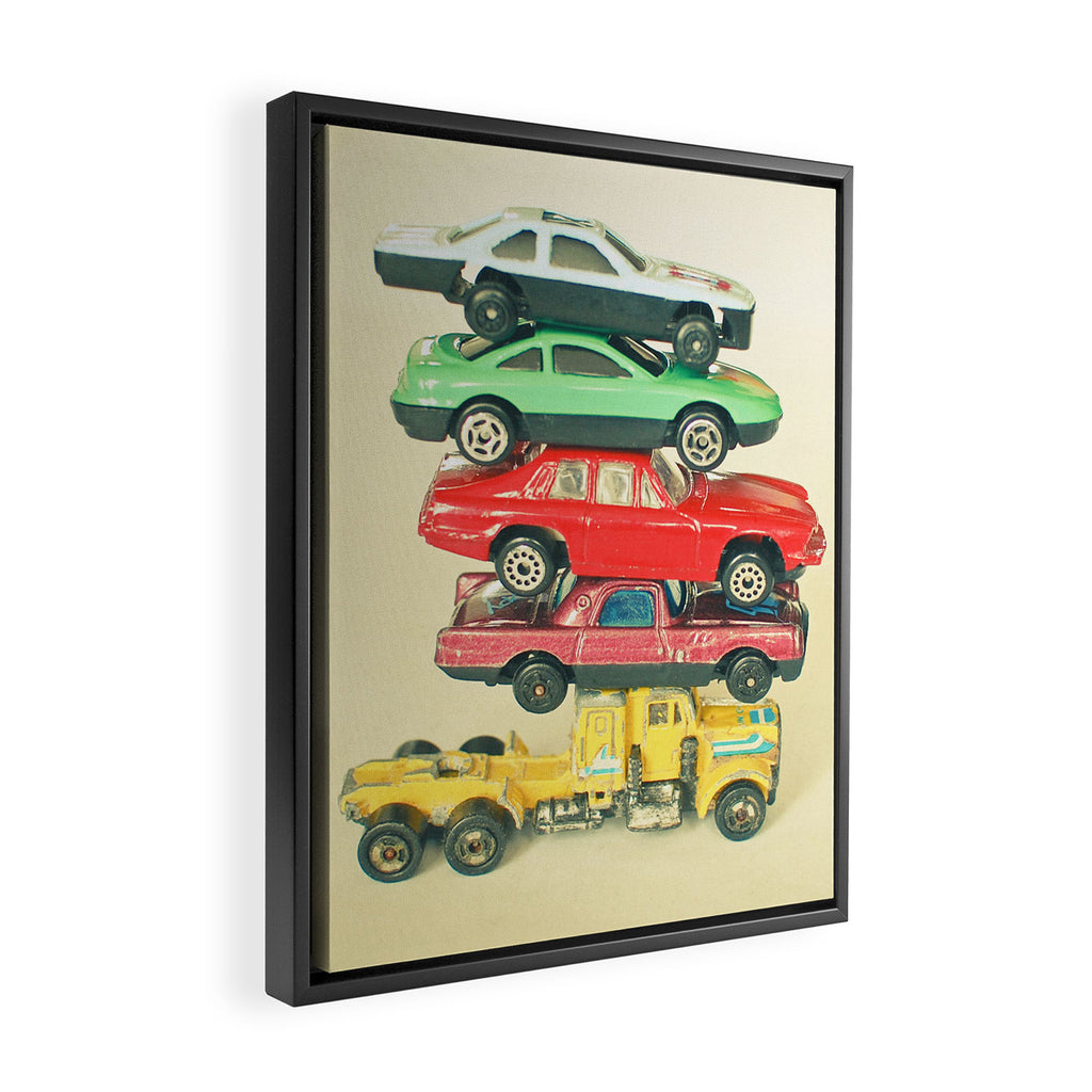 Pile Up Framed Canvas Print Gallery Image 2