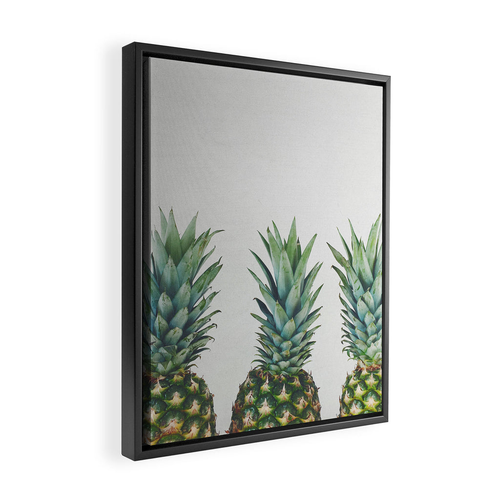 Pineapple Trio Framed Canvas Print Gallery Image 2