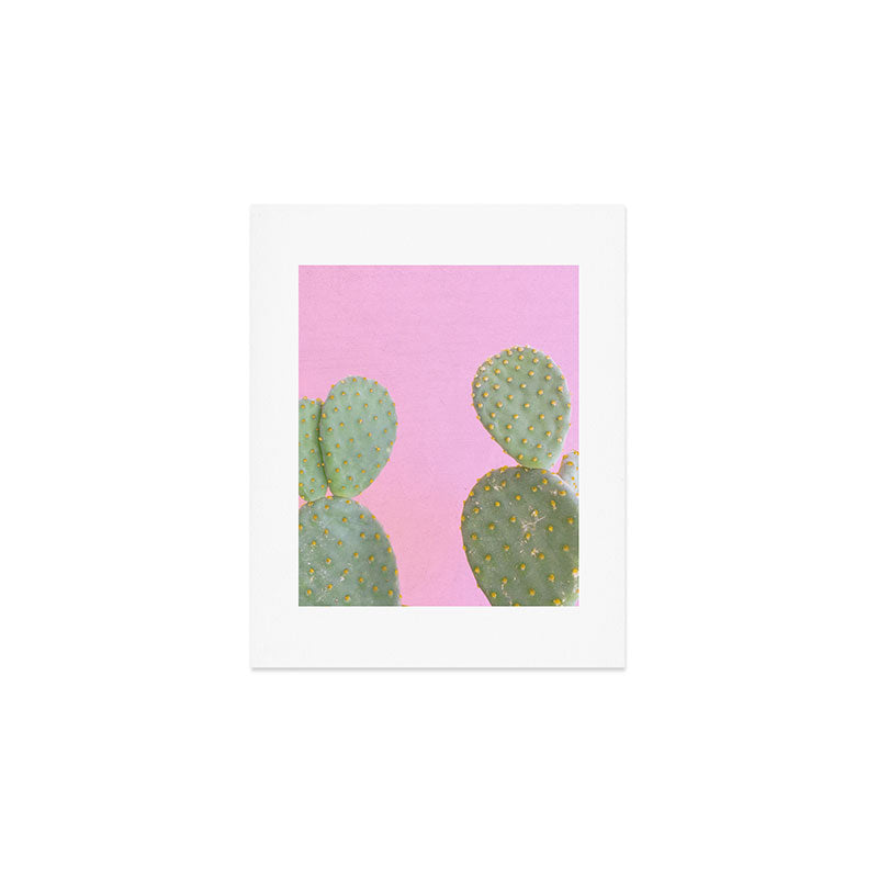 Pink Cacti Art Print Gallery Image 1