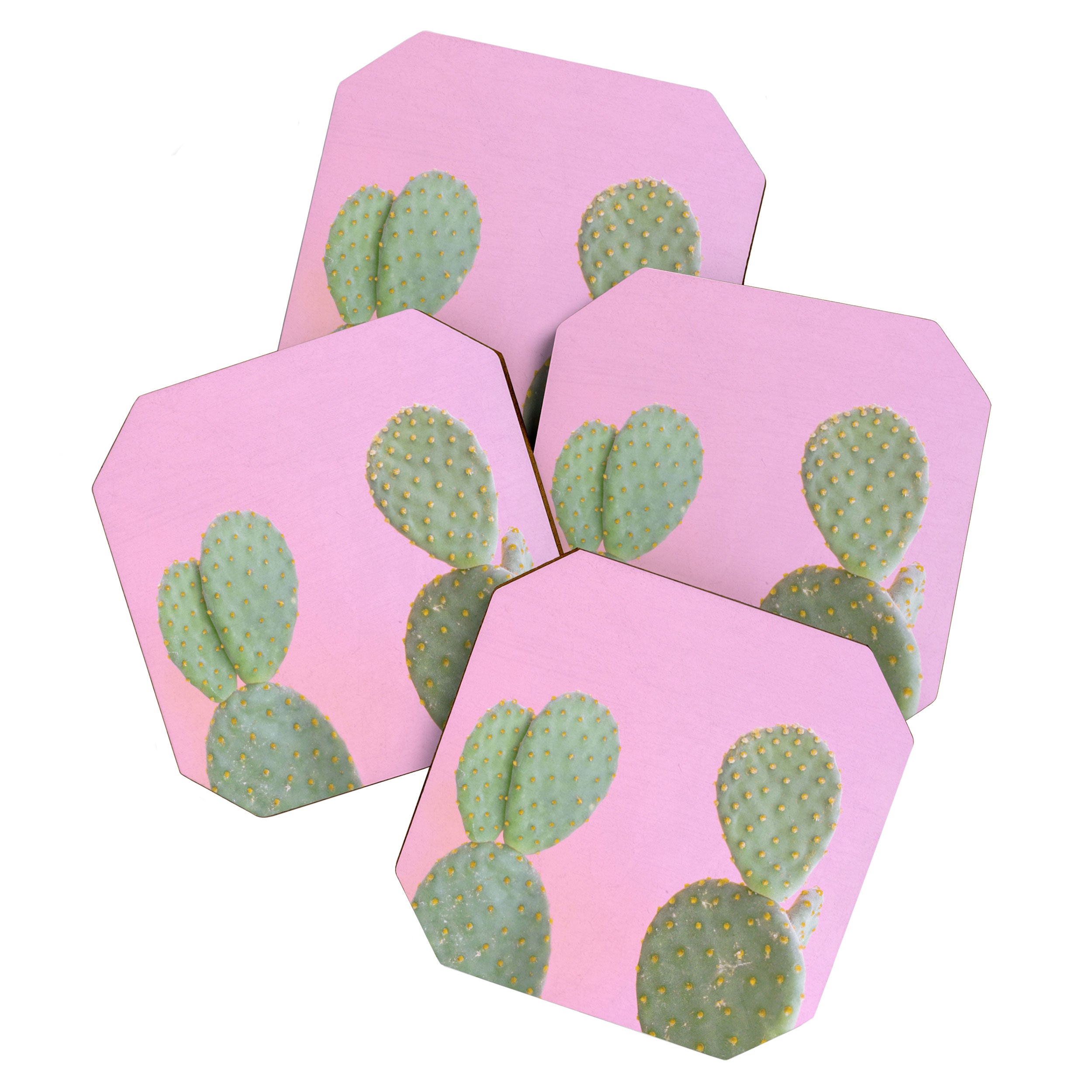 Pink Cacti Coaster Gallery Image 1