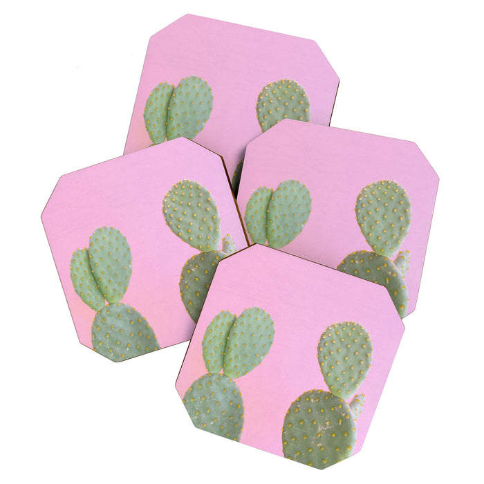 Pink Cacti Coaster Gallery Image 1
