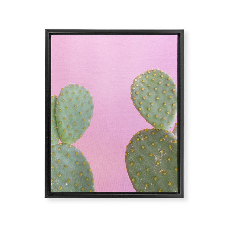 Pink Cacti Framed Canvas Print Gallery Image 8