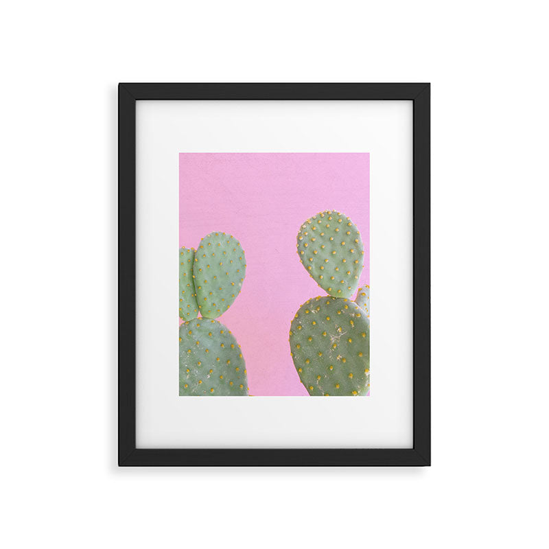 Pink Cacti Framed Art Print Gallery Image 6