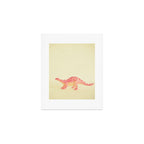 Pink Dinosaur Art Print Gallery Image 1
