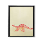 Pink Dinosaur Framed Canvas Print Gallery Image 8