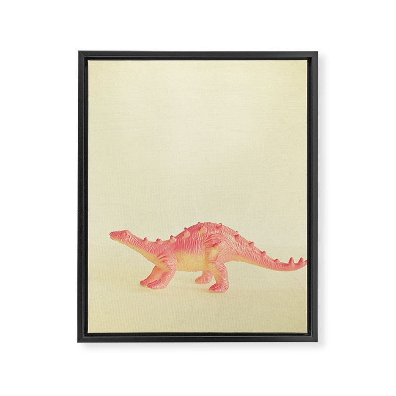 Pink Dinosaur Framed Canvas Print Gallery Image 8
