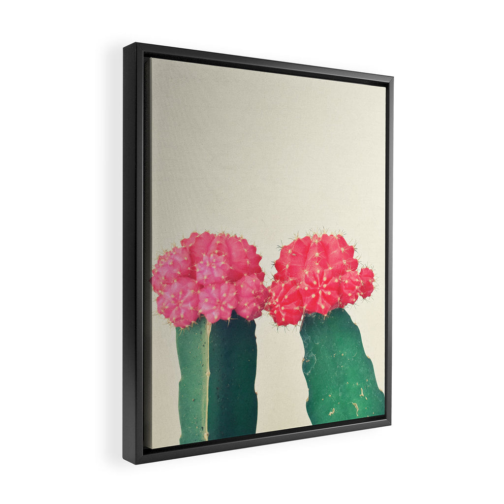 Plaid Cacti Framed Canvas Print Gallery Image 2