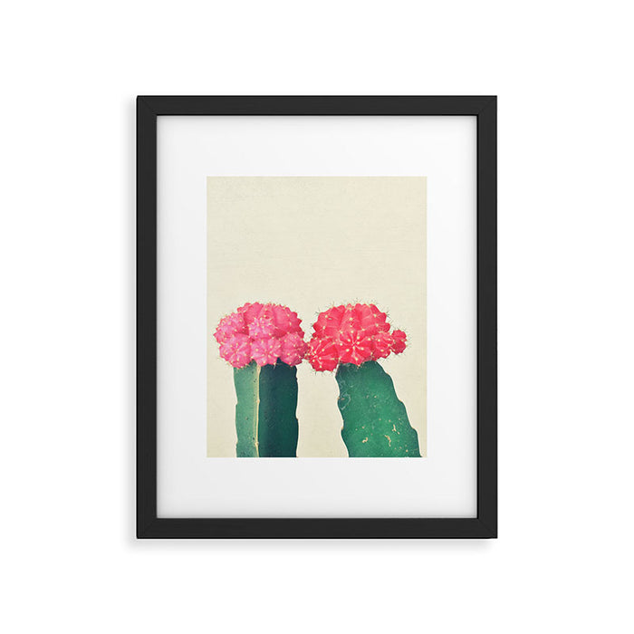 Plaid Cacti Framed Art Print Gallery Image 1