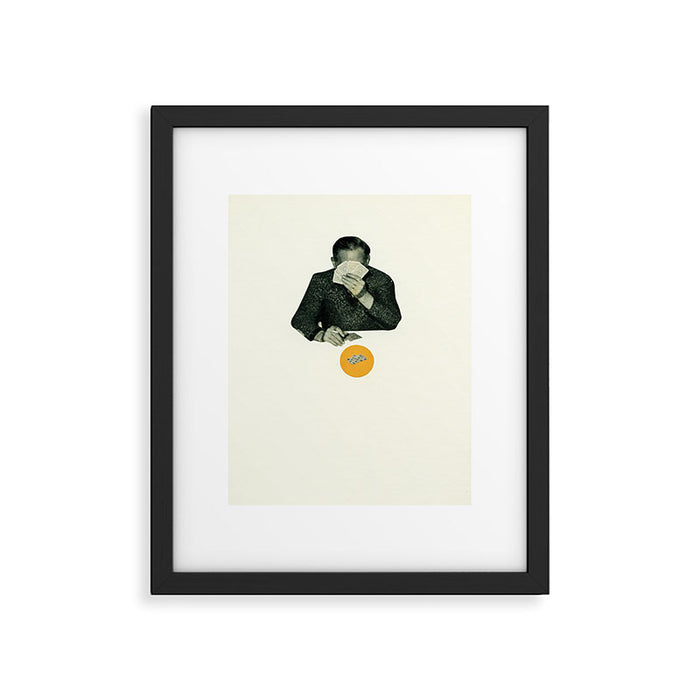 Poker Face Framed Art Print Gallery Image 1