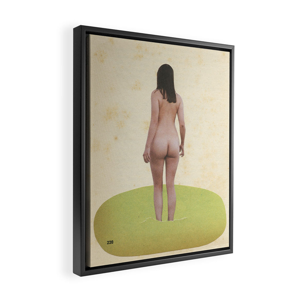 Private Cove Framed Canvas Print Gallery Image 2