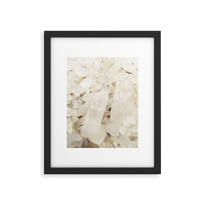 Quartz Crystals Framed Art Print Gallery Image 1