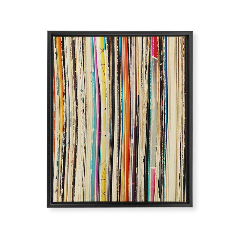 Record Collection Framed Canvas Print Gallery Image 8