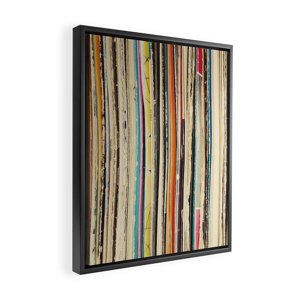 Record Collection Framed Canvas Print Gallery Image 2