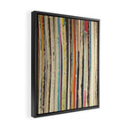 Record Collection Framed Canvas Print Gallery Image 2