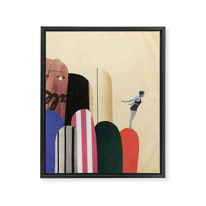 Rock Diving III Framed Canvas Print Gallery Image 6