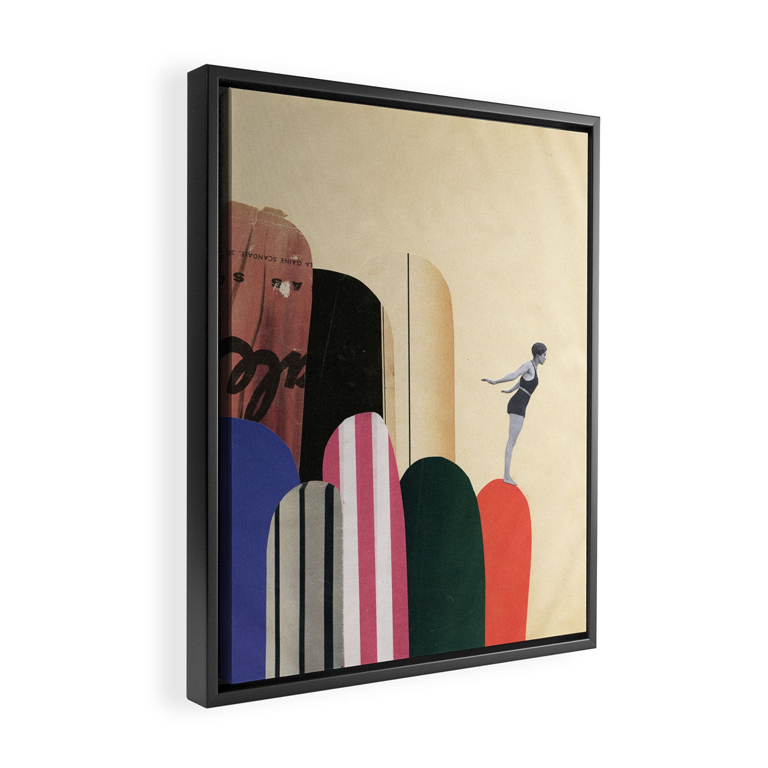 Rock Diving III Framed Canvas Print Gallery Image 2