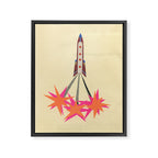 Rocket Framed Canvas Print Gallery Image 6