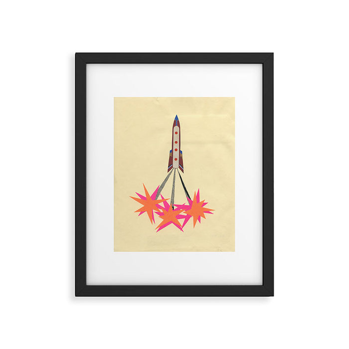 Rocket Framed Art Print Gallery Image 1