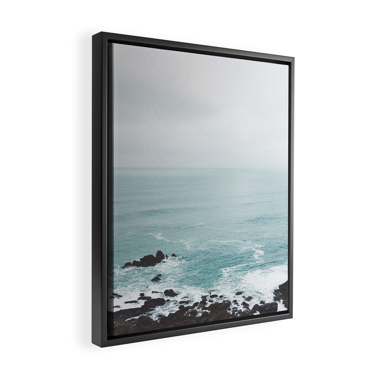 Rocky Shore Framed Canvas Print Gallery Image 2