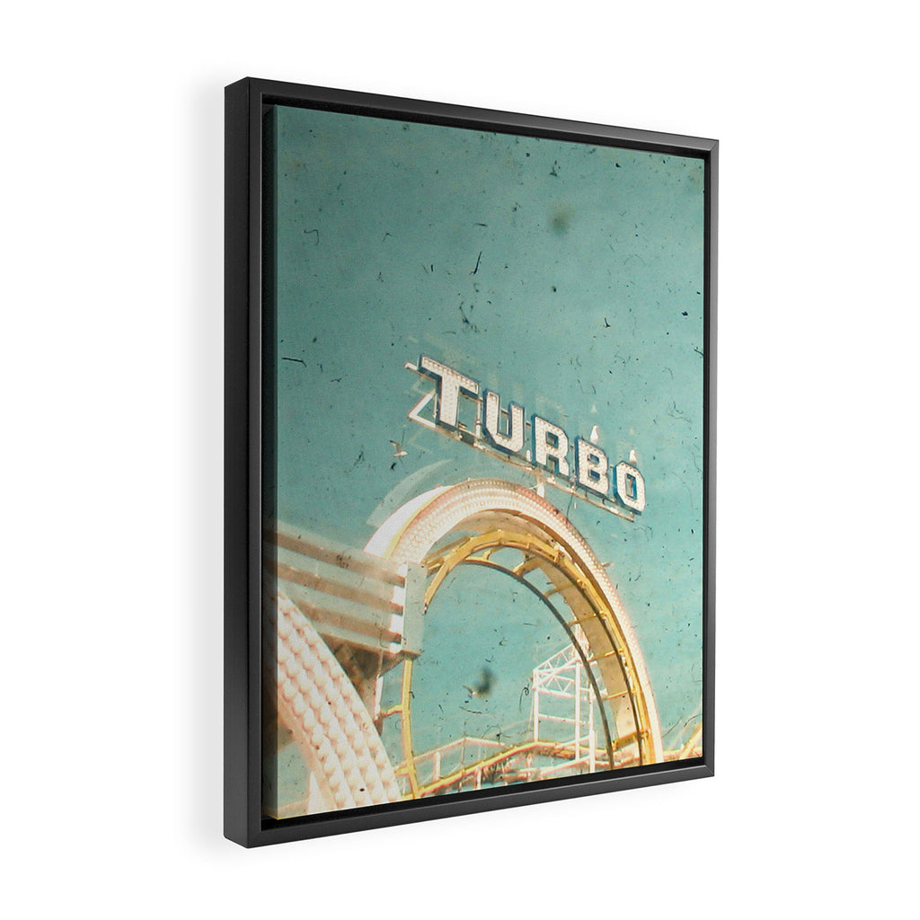 Roller Coaster Framed Canvas Print Gallery Image 2