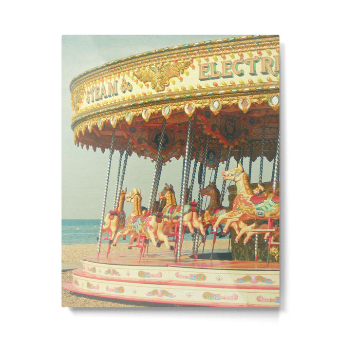 Seaside Carousel Metal Print Gallery Image 1