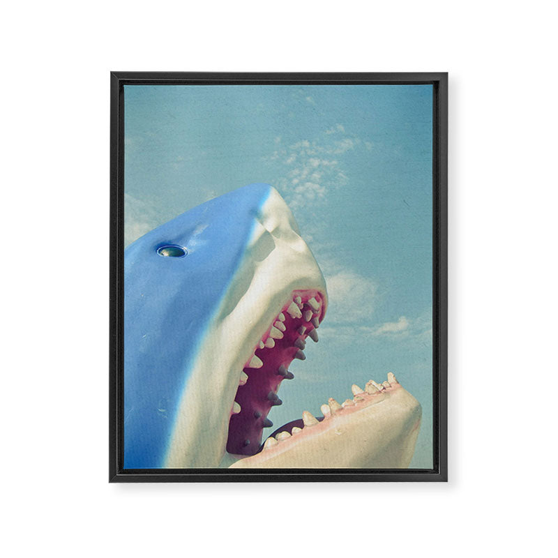 Shark! Framed Canvas Print Gallery Image 8