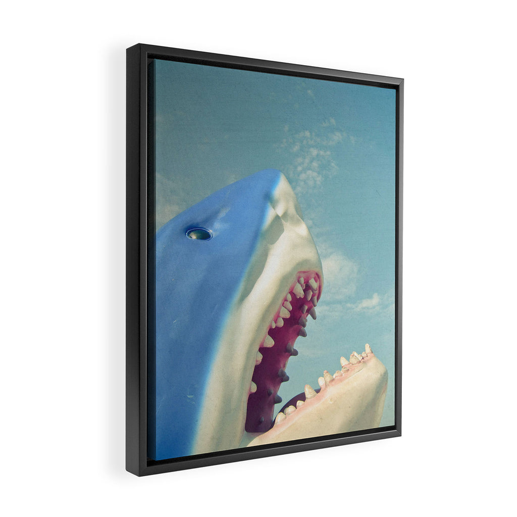 Shark! Framed Canvas Print Gallery Image 2