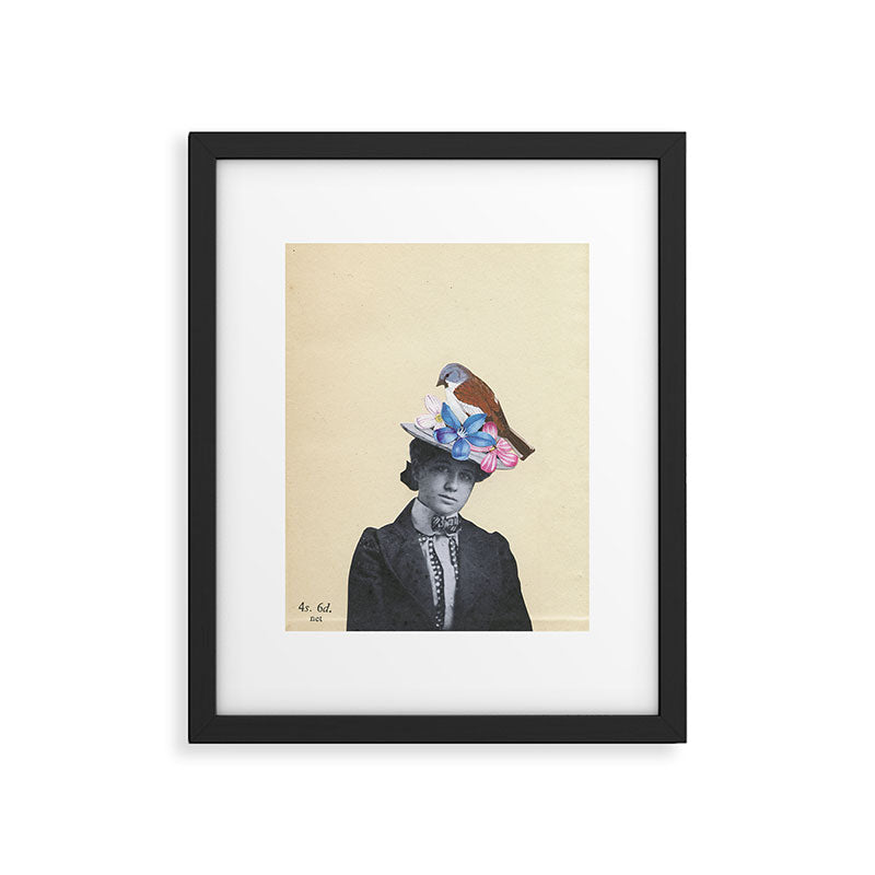 Snow Finch Framed Art Print Gallery Image 5