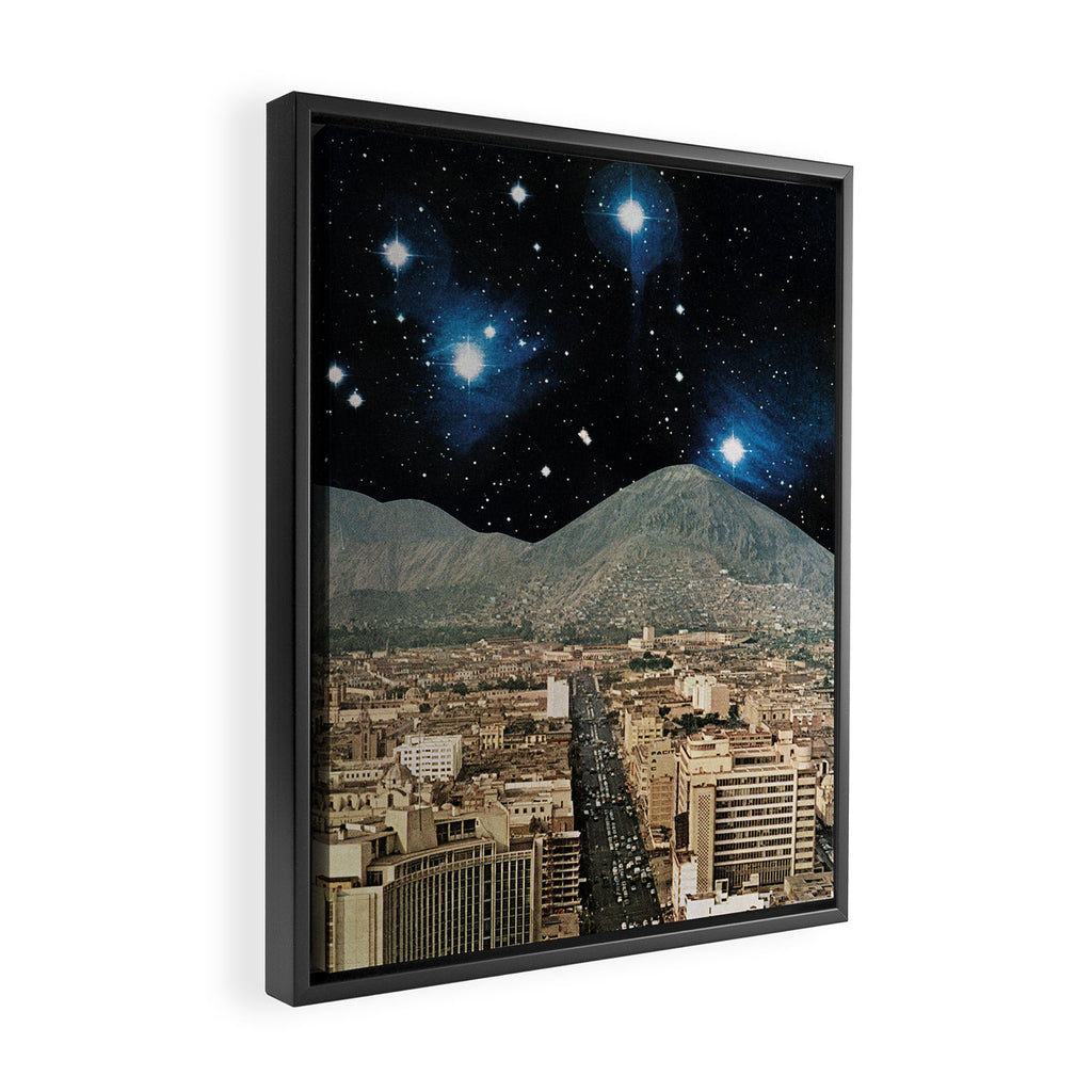 Space City Framed Canvas Print Gallery Image 2