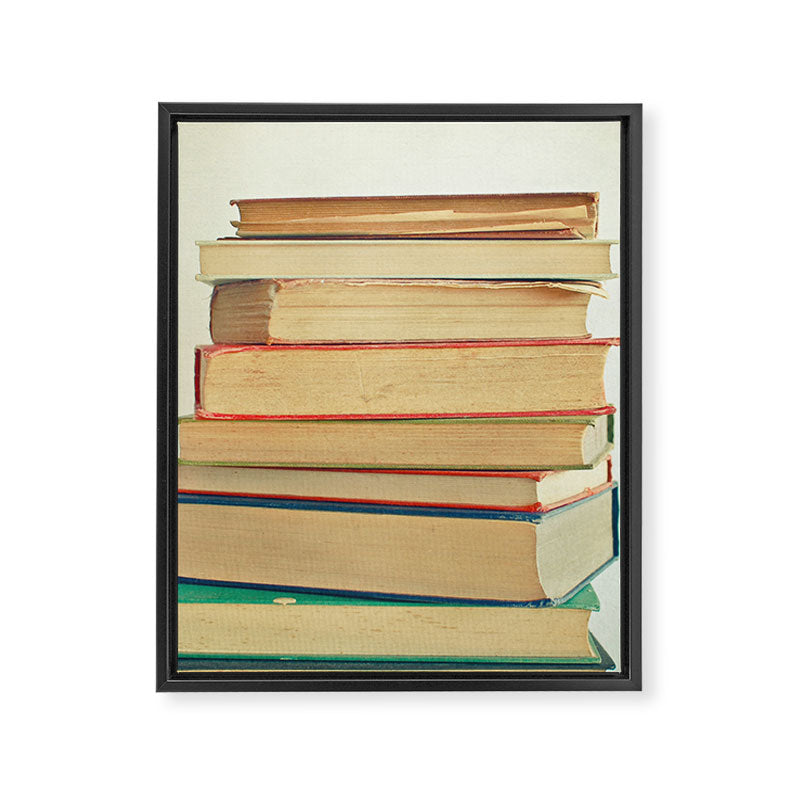 Stack of Books Framed Canvas Print Gallery Image 8