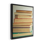 Stack of Books Framed Canvas Print Gallery Image 2